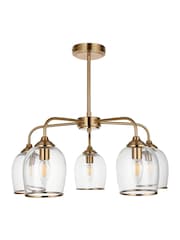 Gallery Home Aged Brass Ashton 5 Pendant Light - Image 5 of 5