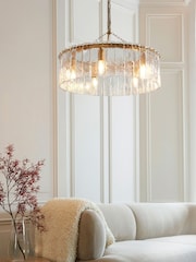 Gallery Home Aged Brass Kara 5 Ceiling Pendant Light - Image 1 of 5