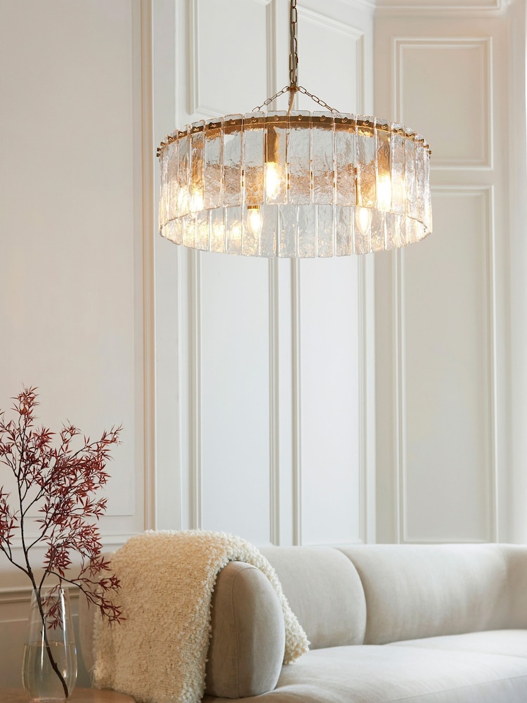 Gallery Home Aged Brass Kara 5 Ceiling Pendant Light - Image 1 of 5