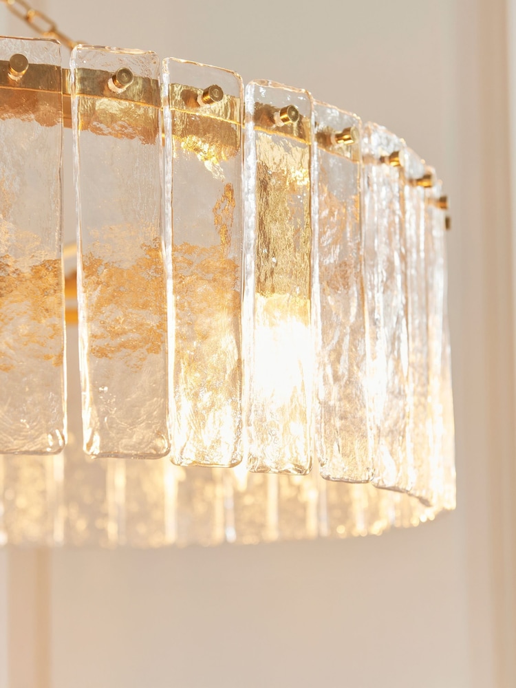 Gallery Home Aged Brass Kara 5 Ceiling Pendant Light - Image 2 of 5