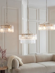 Gallery Home Aged Brass Kara 5 Ceiling Pendant Light - Image 3 of 5