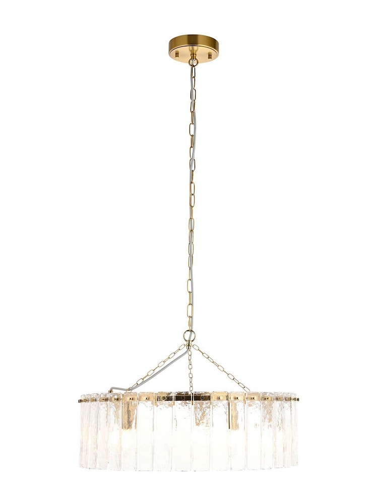 Gallery Home Aged Brass Kara 5 Ceiling Pendant Light - Image 5 of 5