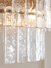 Gallery Home Aged Brass Kara 5 Tiered Pendant Light - Image 3 of 6