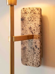 Gallery Home Dark Brown Faro Marble Wall Light - Image 2 of 4