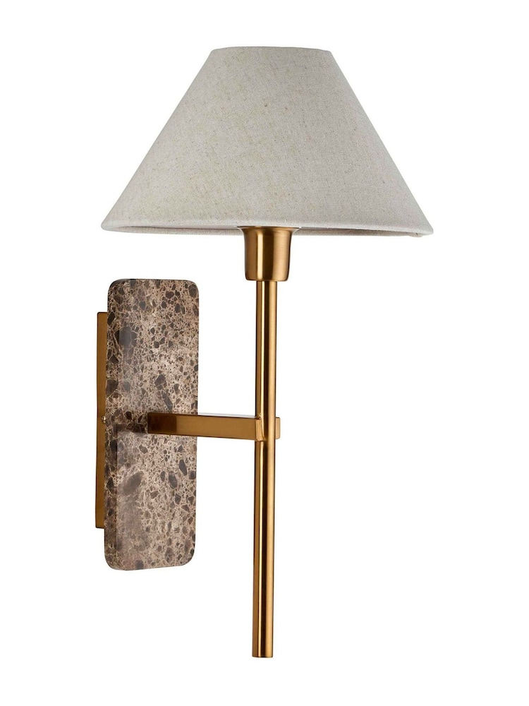 Gallery Home Dark Brown Faro Marble Wall Light - Image 4 of 4