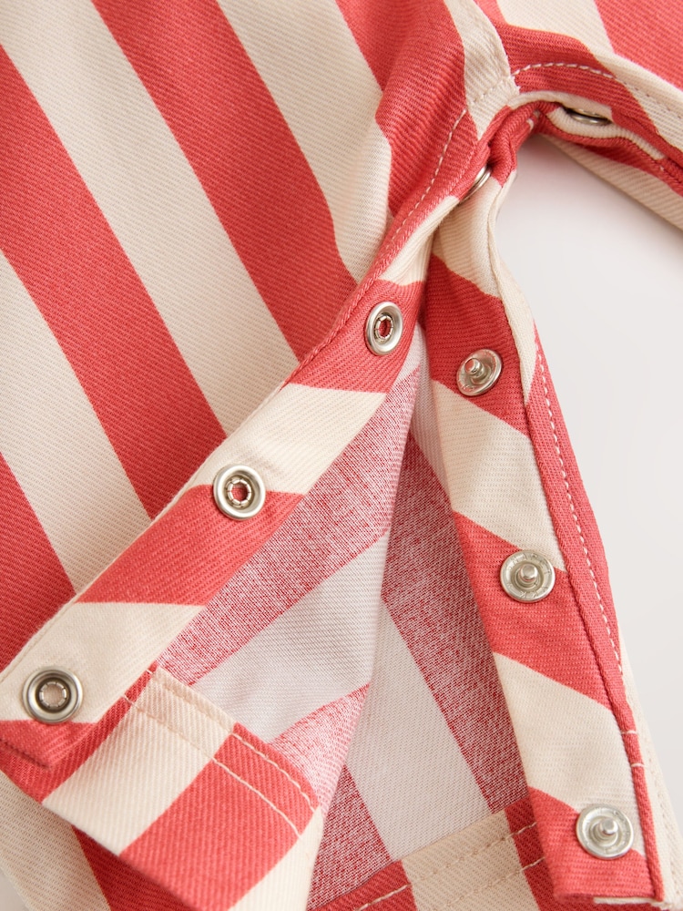 Red Baby Twill Dungarees and Bodysuit Set (0mths-2yrs) - Image 6 of 6 Red Baby Twill Dungarees and Bodysuit Set (0mths-2yrs) - Image 6 of 6