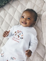 White My First Christmas Top and Leggings Baby Set (0-18mths) - Image 2 of 4