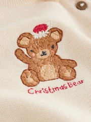 My First Christmas Embroidered Bear Knitted Jumper and Leggings Set (0mths-2yrs) - Image 10 of 10