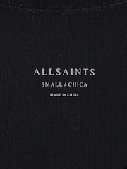 AllSaints Black Ribbed Tank Top 2 Pack - Image 3 of 10