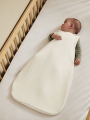 The Little Green Sheep Ecru Muslin 1.0 Tog Baby Sleeping 0-6 Months Bag - Image 1 of 6