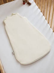 The Little Green Sheep Ecru Muslin 1.0 Tog Baby Sleeping 0-6 Months Bag - Image 5 of 6