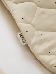 The Little Green Sheep Linen Rice Print Quilted 2.5 Tog Baby Sleeping Bag - Image 3 of 5