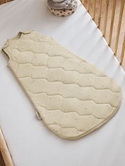 The Little Green Sheep Linen Rice Print Quilted 2.5 Tog Baby Sleeping Bag - Image 4 of 5