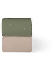 The Little Green Sheep 2 Pack Juniper Rice Print Moses Basket Sheets - Image 4 of 4