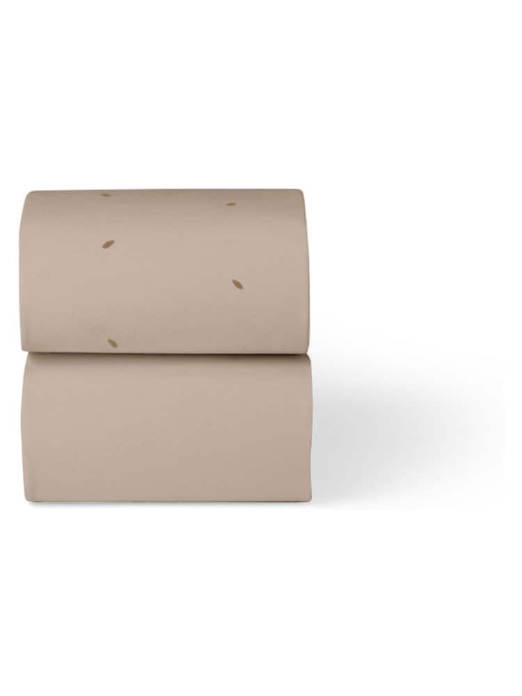 The Little Green Sheep 2 Pack Truffle Rice Print Moses Basket Sheets - Image 4 of 4