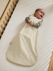 The Little Green Sheep Linen Rice Print Jersey 1.0 Tog Baby Sleeping Bag - Image 1 of 5