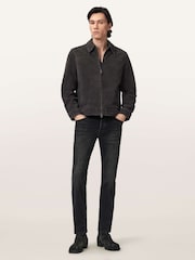 AllSaints Grey Rhone Jacket - Image 5 of 6