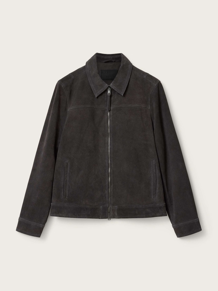 AllSaints Grey Rhone Jacket - Image 6 of 6