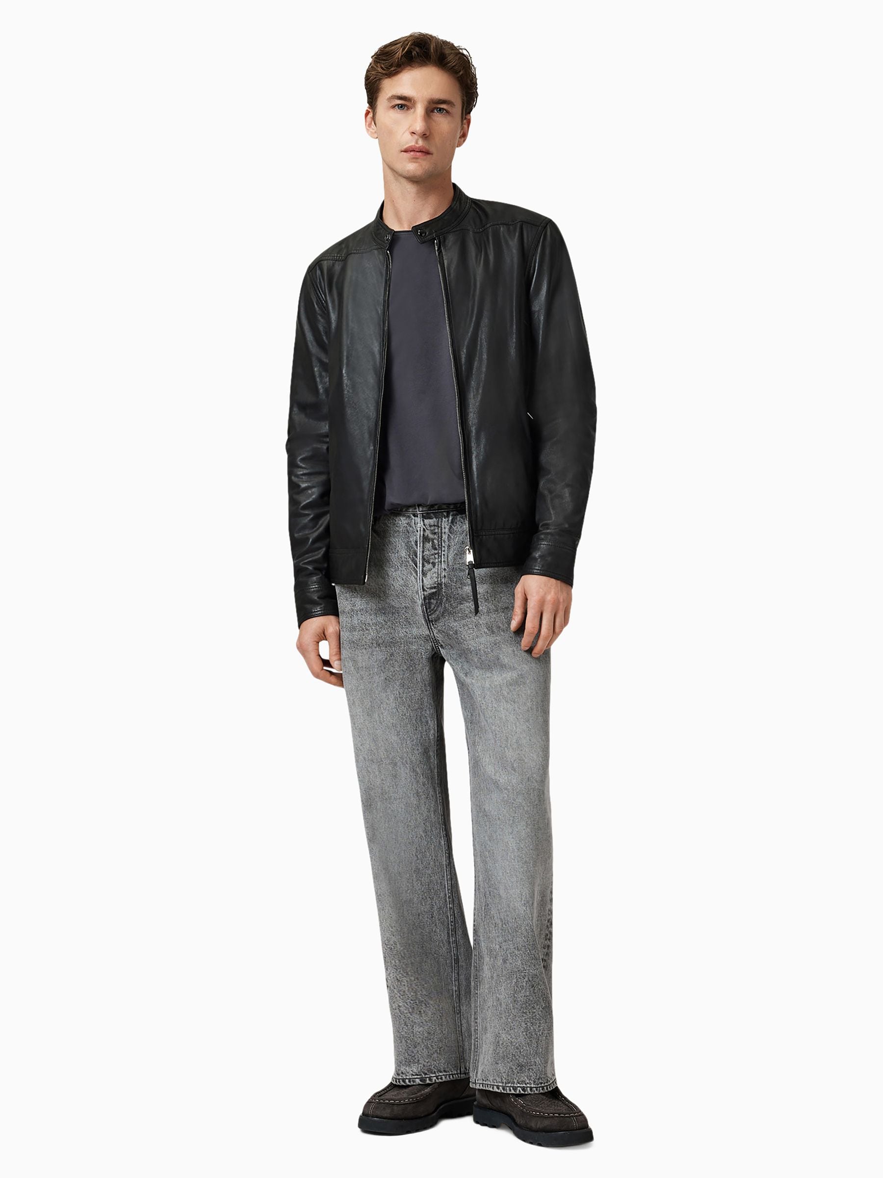 Buy AllSaints Black Colt Leather Jacket from Next USA