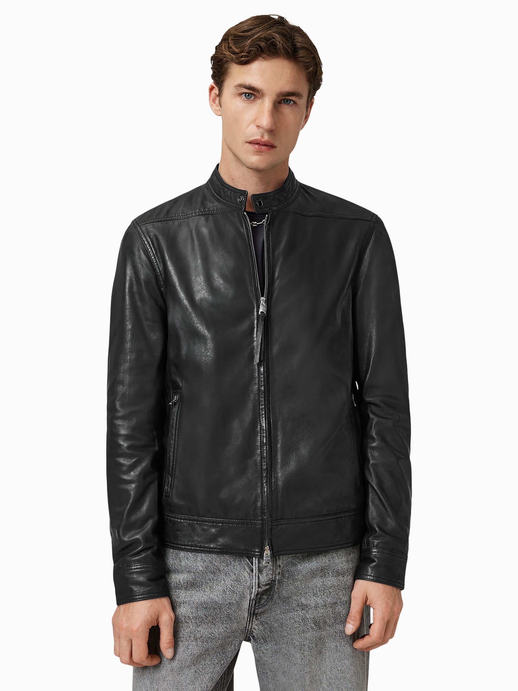 Buy AllSaints Black Colt Leather Jacket from Next USA