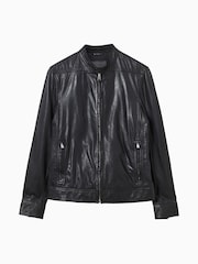 AllSaints Black Colt Leather Jacket - Image 9 of 9