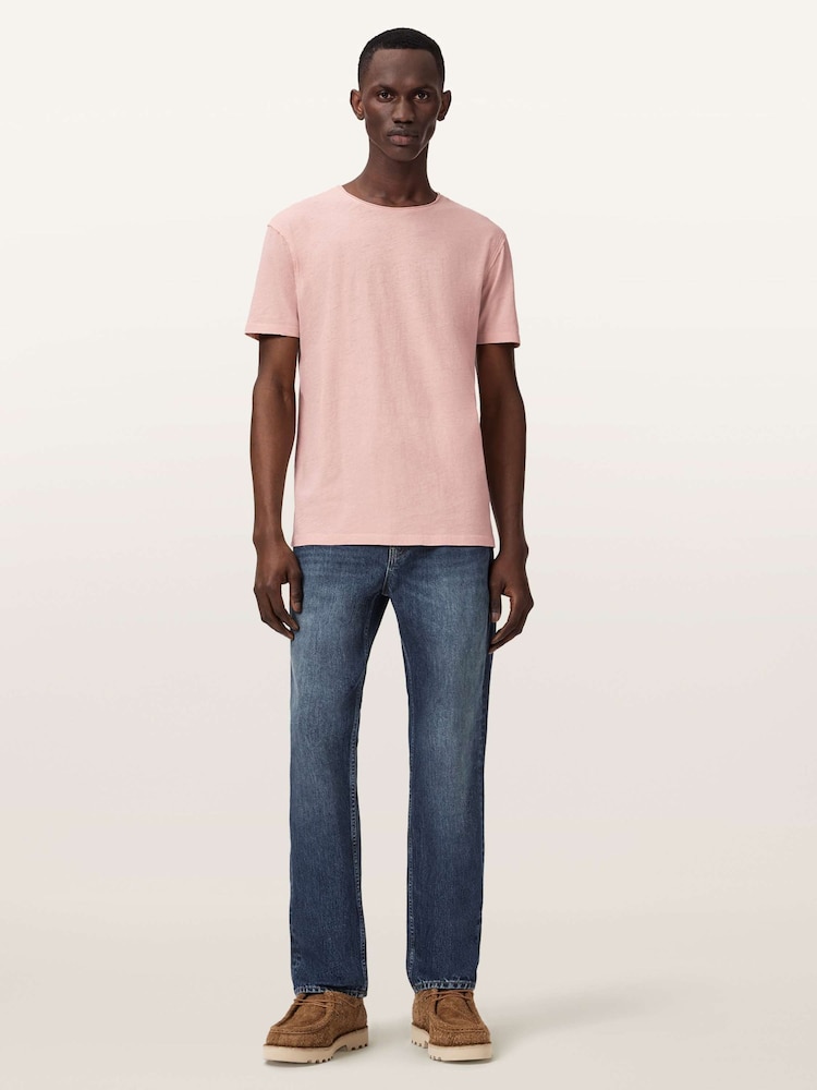 AllSaints Pink Figure Short Sleeve 100% Cotton T-Shirt - Image 2 of 6