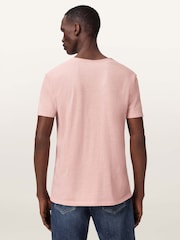 AllSaints Pink Figure Short Sleeve 100% Cotton T-Shirt - Image 4 of 6