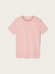 AllSaints Pink Figure Short Sleeve 100% Cotton T-Shirt - Image 6 of 6