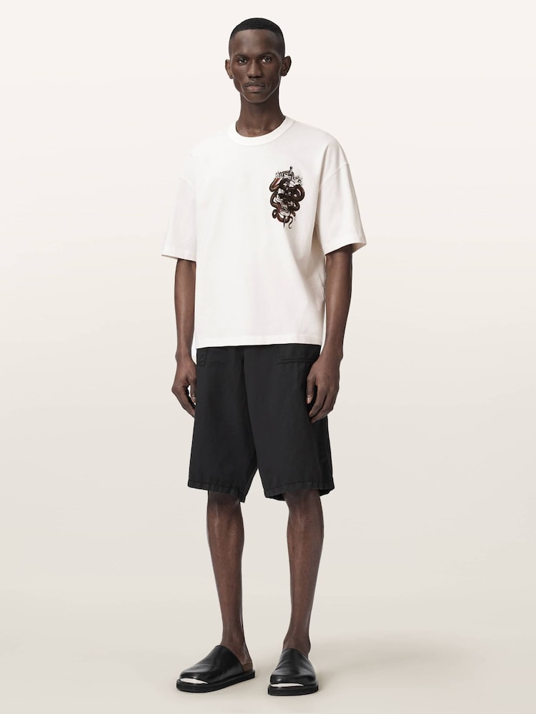 AllSaints Araknid Short Sleeve Crew Neck T-Shirt - Image 2 of 6