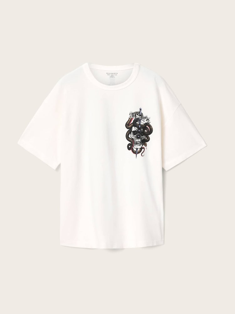 AllSaints Araknid Short Sleeve Crew Neck T-Shirt - Image 6 of 6