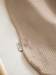 The Little Green Sheep Truffle Muslin 1.0 Tog Baby Sleeping Bag - Image 3 of 5