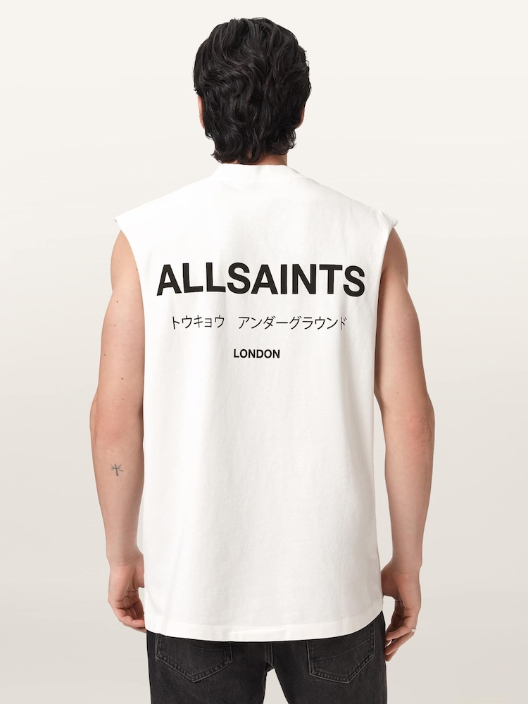 AllSaints Underground Sleeveless Crew Neck T-Shirt - תמונה 2 מתוך 6