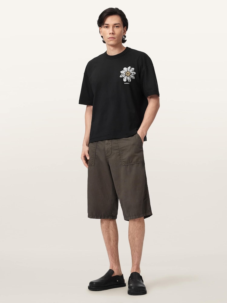 AllSaints Petals Short Sleeve Crew Neck T-Shirt - תמונה 2 מתוך 6