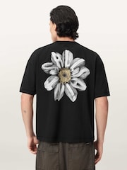 AllSaints Petals Short Sleeve Crew Neck T-Shirt - תמונה 4 מתוך 6