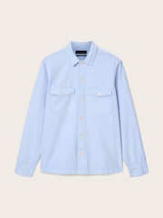 AllSaints Blue Spotter Long Sleeve Button Up Shirt - Image 6 of 6