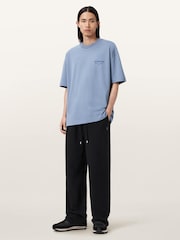 AllSaints Blue Xander Short Sleeve Crew Neck T-Shirt - Image 2 of 6