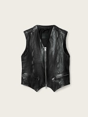 AllSaints Black Davies Waistcoat - Image 11 of 11