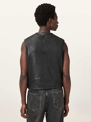 AllSaints Black Davies Waistcoat - Image 5 of 11