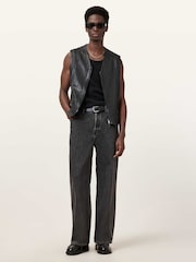 AllSaints Black Davies Waistcoat - Image 6 of 11