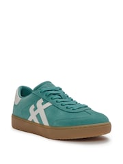 FitFlop Green The Dash T-Toe Suede Sneakers - Image 3 of 4