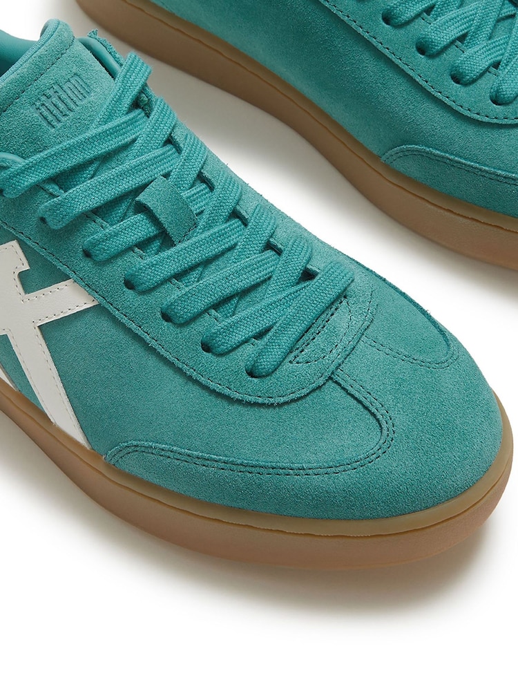 FitFlop Green The Dash T-Toe Suede Sneakers - Image 4 of 4