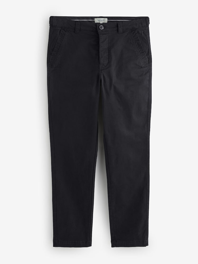 Saltwell Black Slim Fit Stretch Chino Trousers - Image 5 of 5