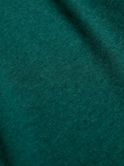 Celtic & Co.Linen / Cotton V-Neck Green Midi Dress - Image 7 of 9