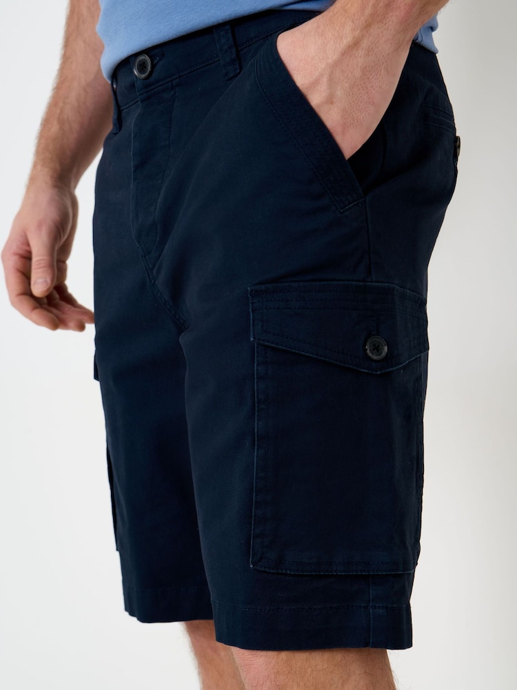Saltwell Blue Stretch Cargo Shorts - Image 1 of 5