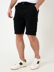 Saltwell Black Stretch Cargo Shorts - Image 3 of 4
