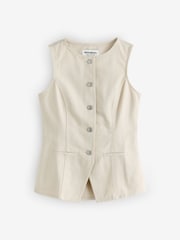 Threadbare Denim Tie Back Waistcoats 2 Pack - 画像 6 / 7