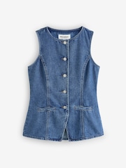 Threadbare Denim Tie Back Waistcoats 2 Pack - 画像 7 / 7