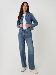 Threadbare Blue Denim Jacket with Patch Pockets - Image 4 of 4