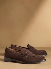 Russell & Bromley Dark Brown Derwent Saddle Loafers - Image 1 of 7