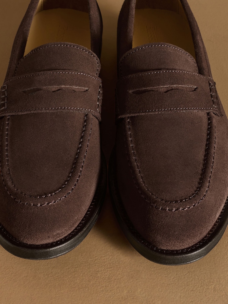 Russell & Bromley Dark Brown Derwent Saddle Loafers - Image 7 of 7
